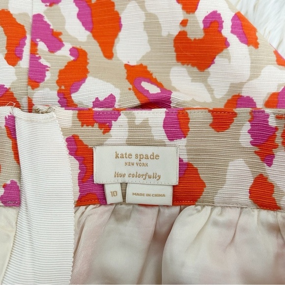 Kate Spade Leopard Print Skirt Knee Length | Size 10 - Picture 3 of 4